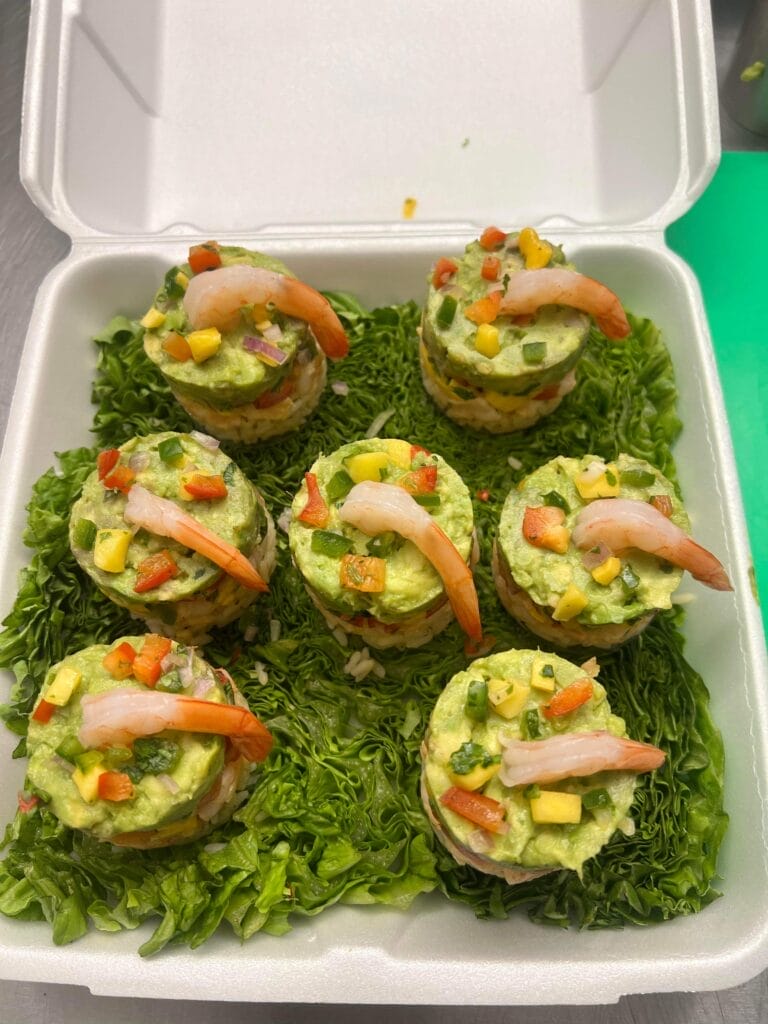 Shrimp Mango Stack