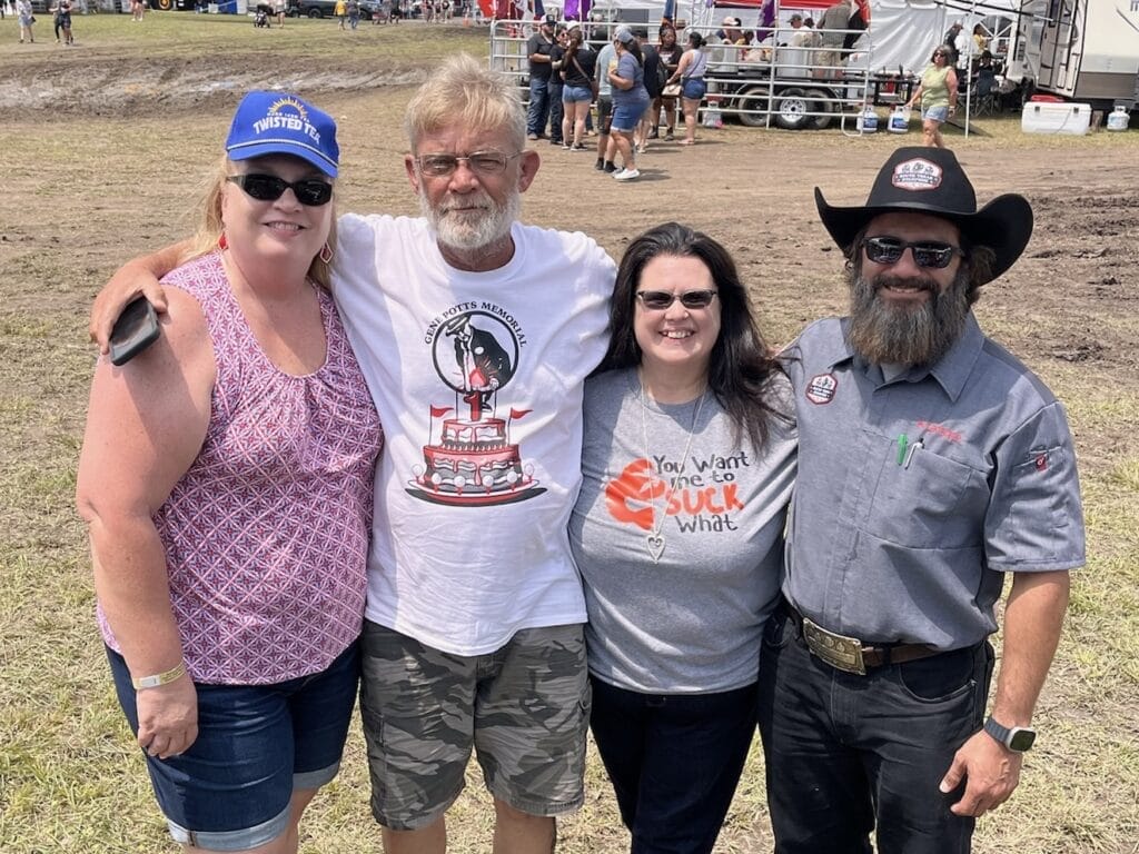 Mary and Dan McClure, Carrie, and Alfred